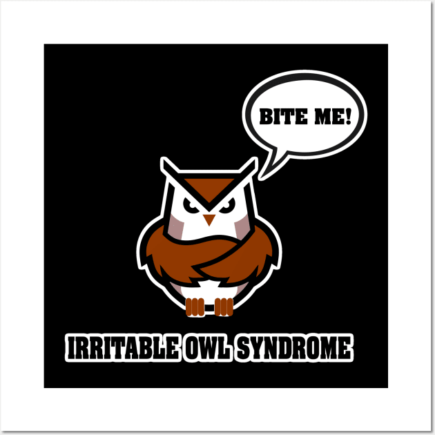 Irritable Owl Syndrome Wall Art by AngryMongoAff